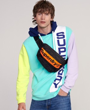 Superdry Ticket Type Oversized Férfi Kapucnis Pulóver Kék | HOBFY3124